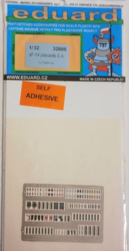 EDUARD 1/32 32605 SF-14 PLACARDS S.A.