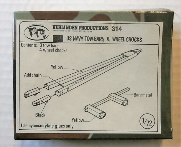 VERLINDEN PRODUCTIONS 1/35 314 US NAVY TOW-BARS   WHEEL CHOCKS