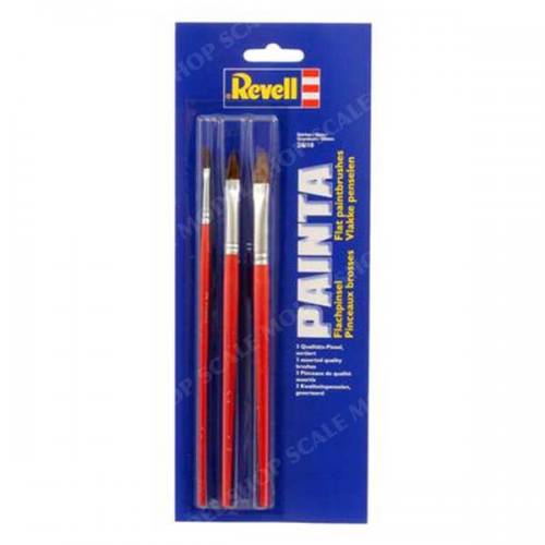 REVELL  29610 PAINTA 3 FLAT BRUSH SET