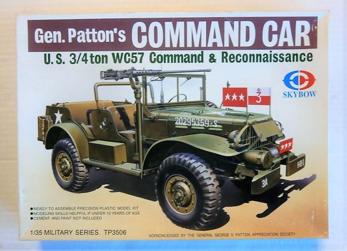 SKYBOW 1/35 3506 U.S. WC57 COMMAND CAR GEN. PATTON