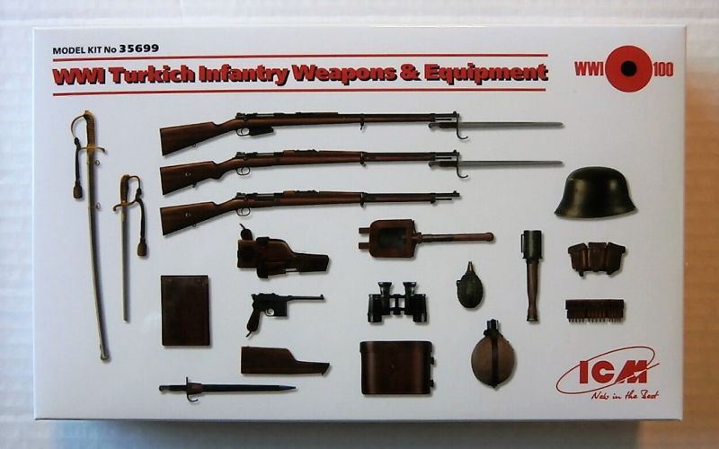ICM 1/35 35699 WWI TURKISH INFANTRY WEAPONS AND EQUIPMENT