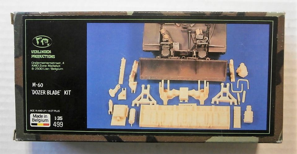 VERLINDEN PRODUCTIONS 1/35 499 M-60 DOZER BLADE KIT