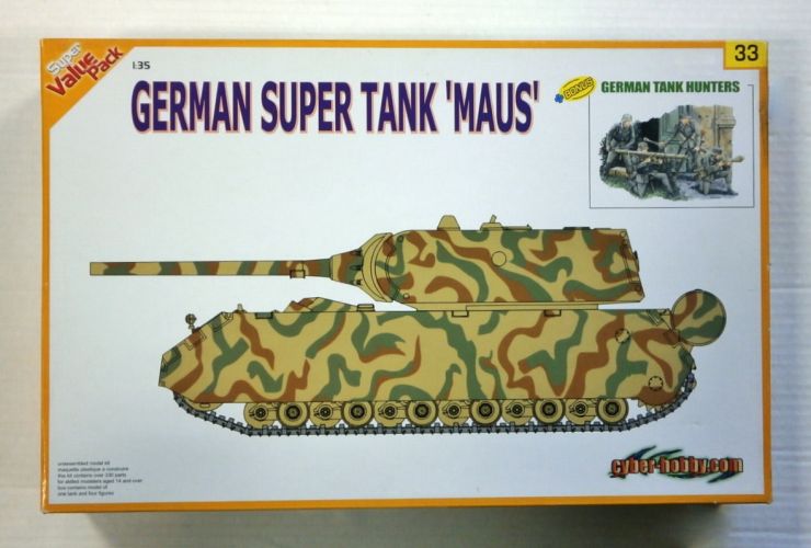 CYBER-HOBBYCOM 1/35 9133 GERMAN SUPER TANK MAUS