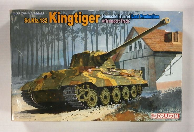 DRAGON 1/35 6209 KINGTIGER Sd.Kfz.182 HENSCHEL TURRET LAST PRODUCTION w/TRANSPORT TRACK