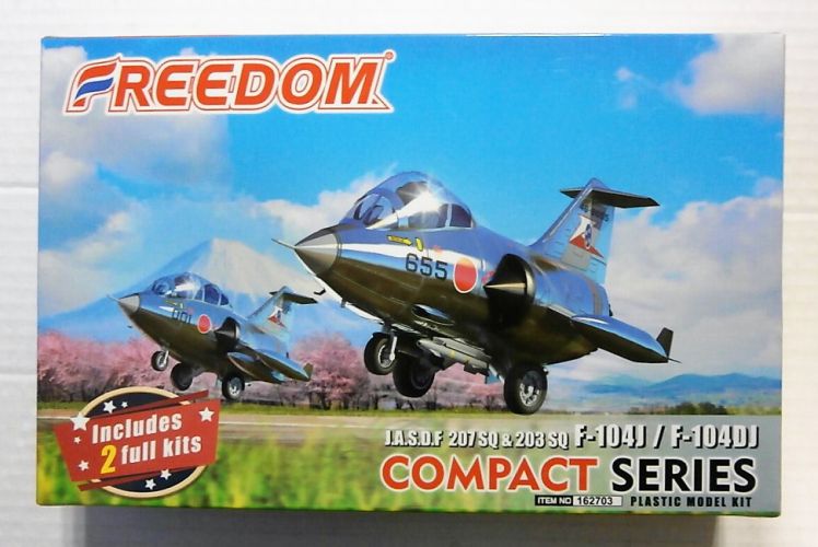 FREEDOM MODELS  162703 J.A.S.D.F 207 SQ AND 203 SQ F-104J AND F-104DJ  COMPACT SERIES 