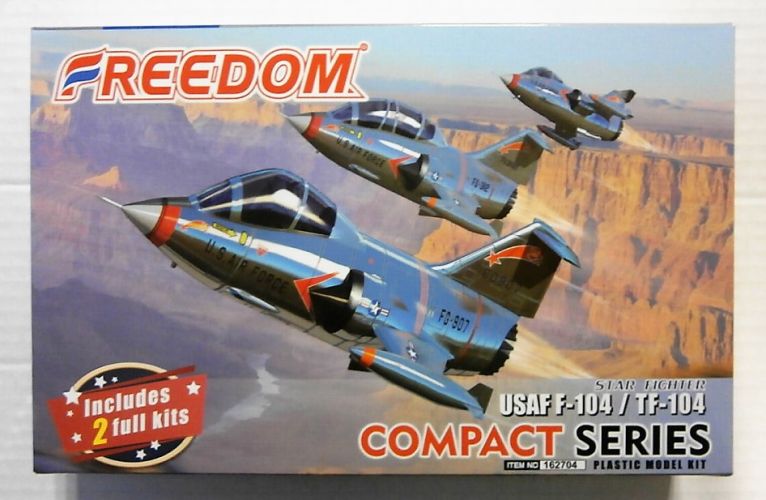 FREEDOM MODELS  162704 USAF F-104 AND TF-104 STAR FIGHTER  COMPACT SERIES 