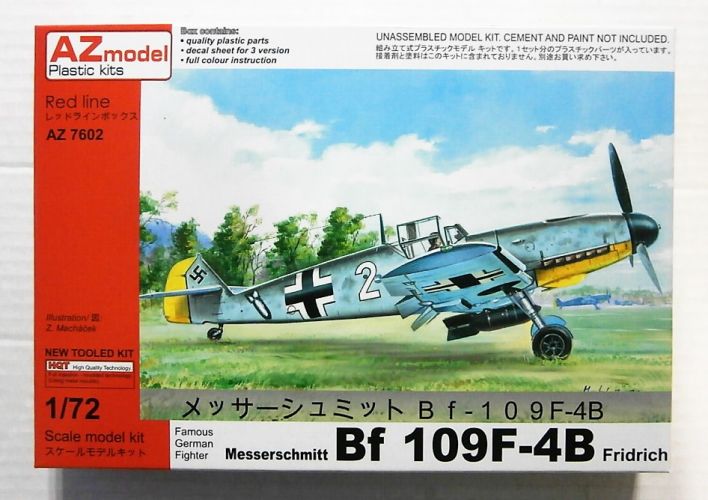 AZ MODEL 1/72 7602 MESSERSCHMITT Bf 109F-4B FRIDRICH