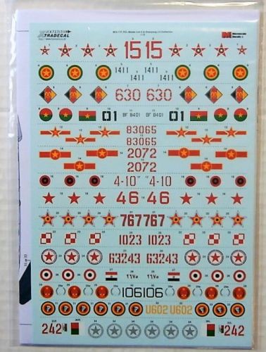 XTRADECAL 1/72 72313 MIG-17F/ PZL-MIELEC LIM-5   SHENYANG J-5 COLLECTION