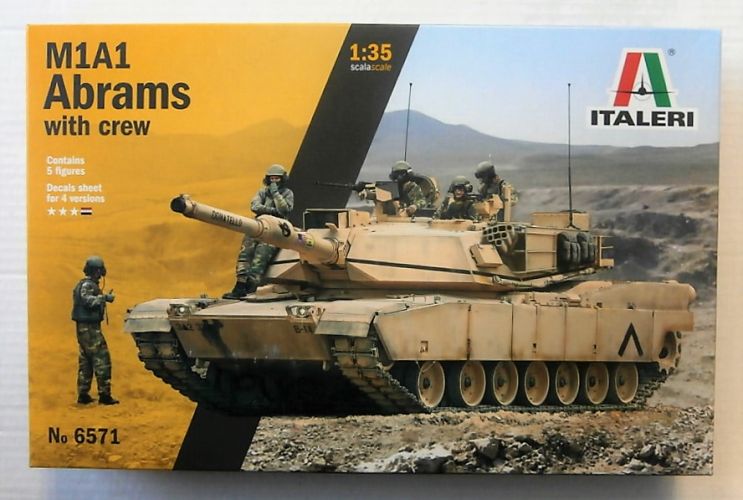 ITALERI 1/35 6571 M1A1 ABRAMS WITH CREW
