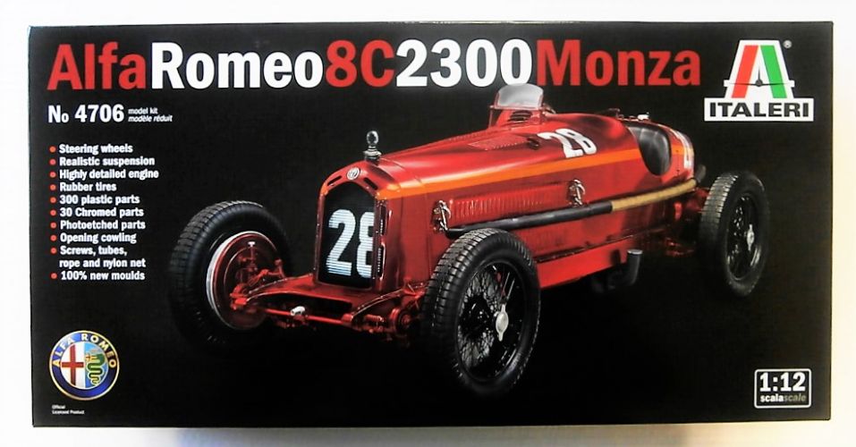 ITALERI 1/12 4706 ALFA ROMEO 8C 2300 MONZA  UK SALE ONLY 