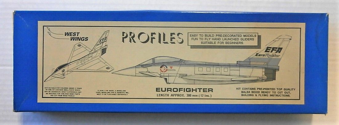 WEST WINGS 12 INCH LONG WW20 EUROFIGHTER balsa model
