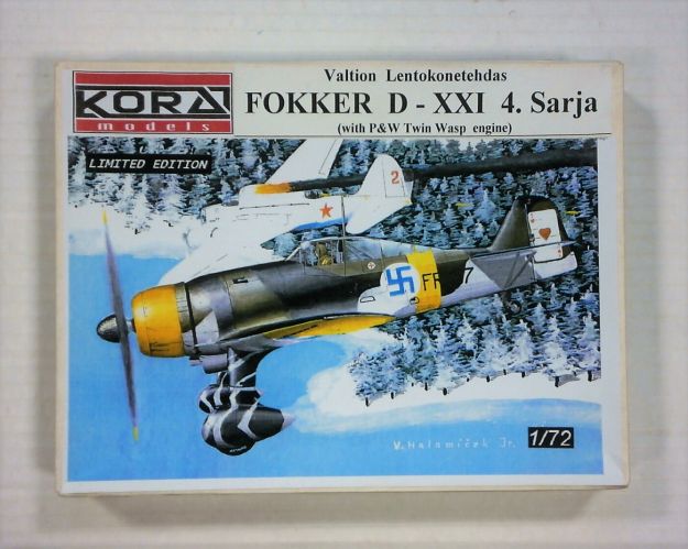 KORA 1/72 FOKKER D-XXI 4. Sarja