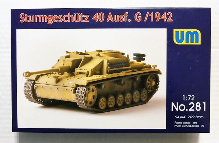 UNIMODEL 1/72 281 STURMGESCHUTZ 40 AUSF.G/1942