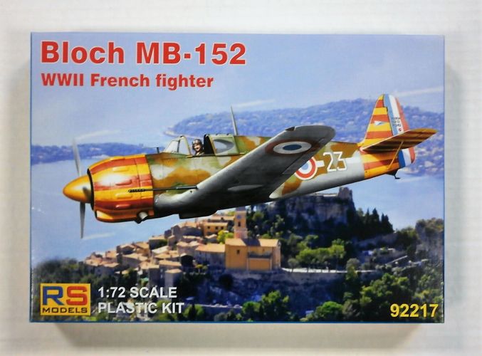 RS MODELS 1/72 92217 BLOCH MB-152 WWII FRENCH FIGHTER
