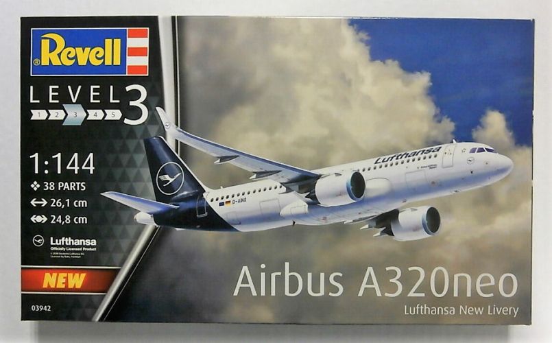 REVELL 1/144 03942 AIRBUS A320neo  LUFTHANSA NEW LIVERY 
