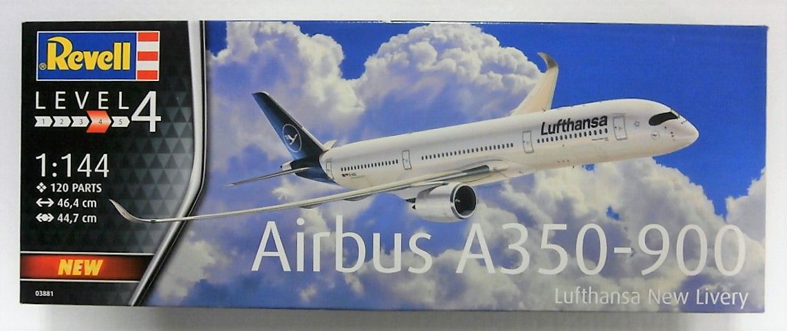 REVELL 1/144 03881 AIRBUS A350-900  LUFTHANSA NEW LIVERY 