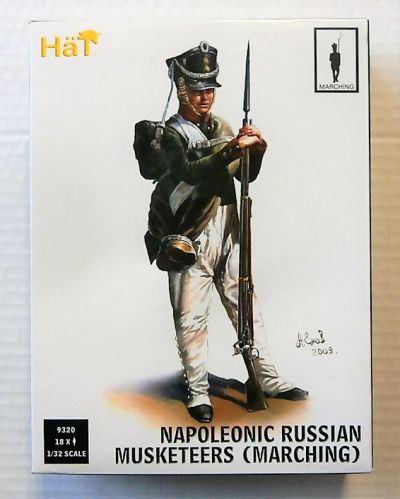 HAT INDUSTRIES 1/32 9320 NAPOLEONIC RUSSIAN MUSKETEERS  MARCHING 