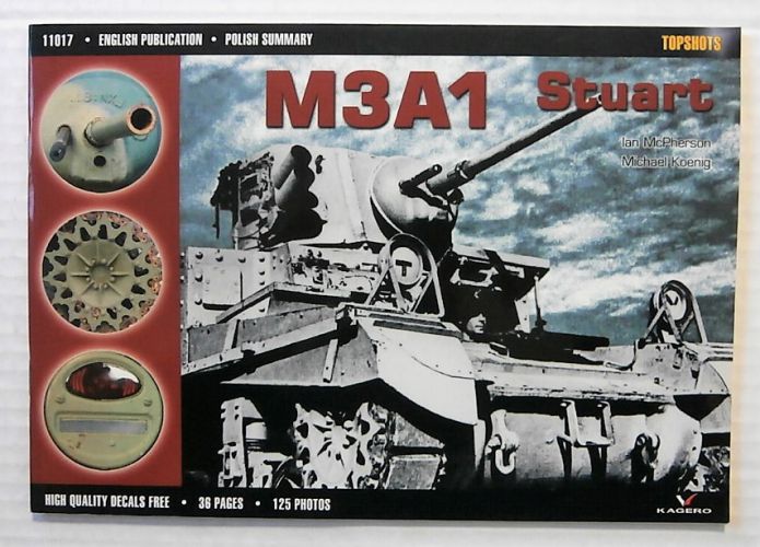 CHEAP BOOKS  ZB2310 TOPSHOTS 11017 - M3A1 STUART  NO DECALS 