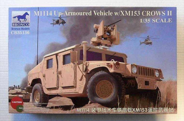 BRONCO 1/35 35136 M1114 UP-ARMOURED VEHICLE W/ XM153 CROWS II