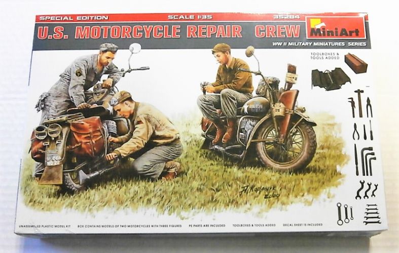 MINIART 1/35 35284 U.S. MOTORCYCLE REPAIR CREW