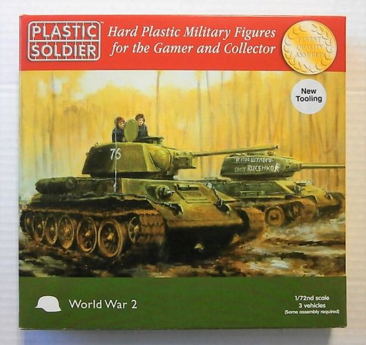 PLASTIC SOLDIER 1/72 WW2V20001 RUSSIAN T34 76/85
