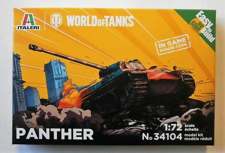 ITALERI 1/72 34104 WORLD OF TANKS PANTHER