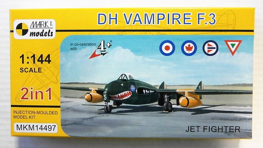 MARK I MODELS 1/144 14497 DE HAVILLAND VAMPIRE F.3 