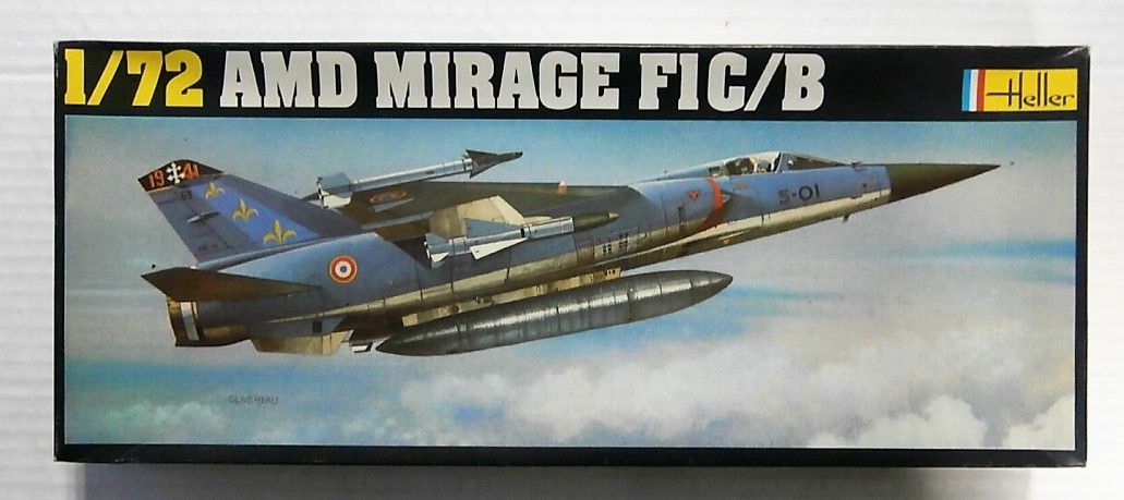 HELLER 1/72 258 AMD MIRAGE F1C/B