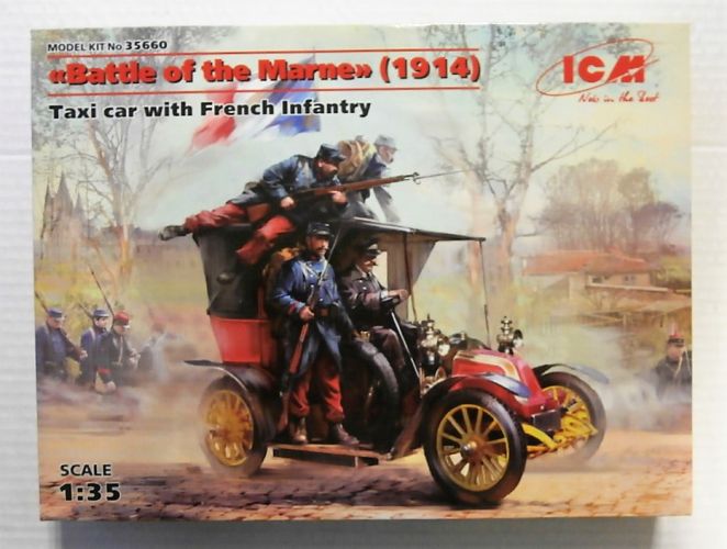 ICM 1/35 35660 TAXI CAR WITH FRENCH INFANTRY BATTLE OF MARNE 1914