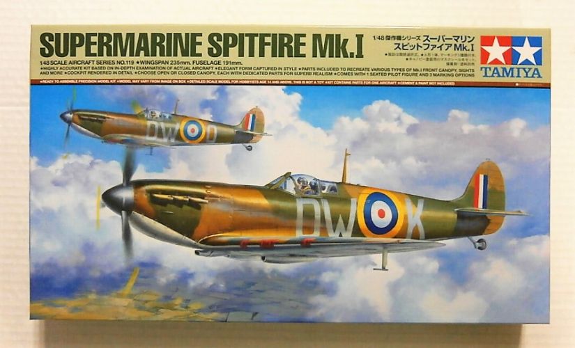TAMIYA 1/48 61119 SUPERMARINE SPITFIRE MK.I