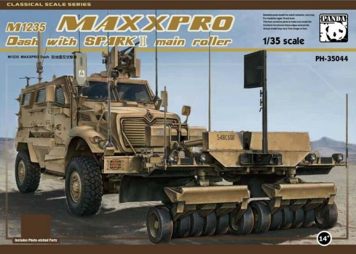 PANDA 1/35 35044 M1235 MAXXPRO DASH WITH SPARK II MINE ROLLER