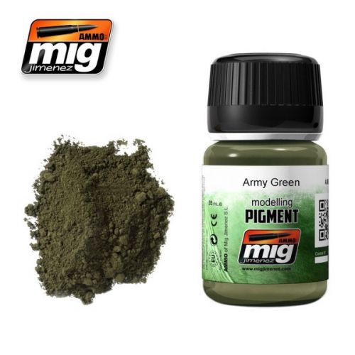 AMMO BY MIG JIMENEZ  3019 ARMY GREEN MODELLING PIGMENT 35ML