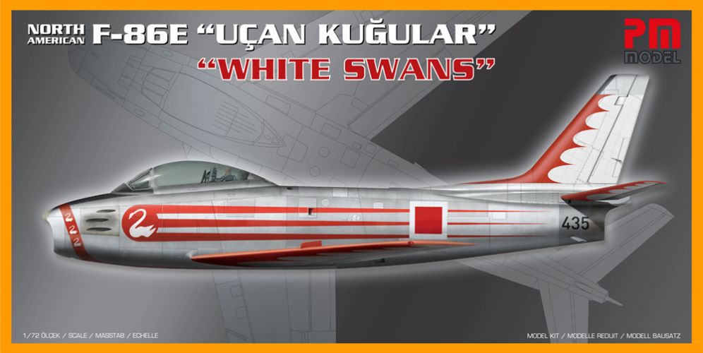 PM 1/72 208 F-86E SABRE WHITE SWANS