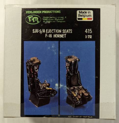 VERLINDEN PRODUCTIONS 1/72 415 SJU5/A EJECTION SEATS F-18 HORNET  