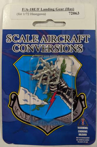 SCALE AIRCRAFT CONVERSIONS  1/72 72063 F/A-18E/F LANDING GEAR  HASEGAWA 