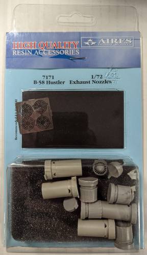 AIRES HOBBY MODELS 1/72 7171 B-58 HUSTLER EXHAUST NOZZLES 