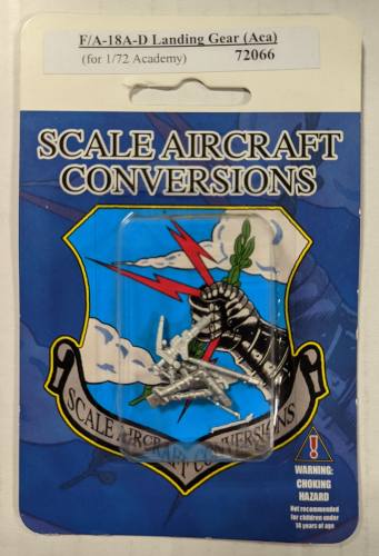 SCALE AIRCRAFT CONVERSIONS  1/72 72066 F/A-18A-D LANDING GEAR  ACADEMY 