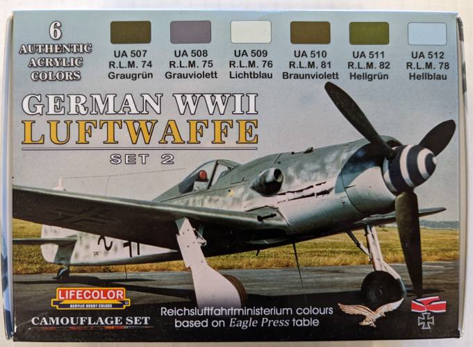 LIFE COLOUR  CS07 GERMAN WWII LUFTWAFFE SET 2 