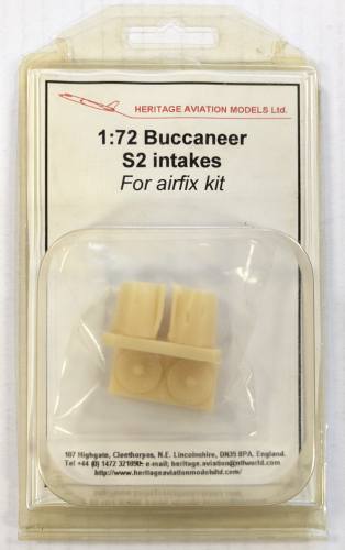 HERITAGE AVIATION MODELS 1/72  BUCCANEER S2 INTAKES FOR AIRFIX KIT 
