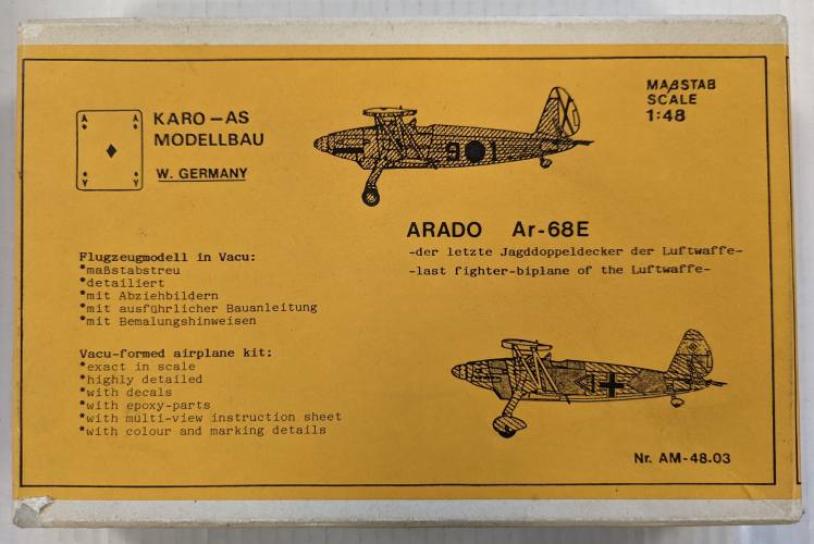 KARO 1/48 4803 ARADO AR-68E 