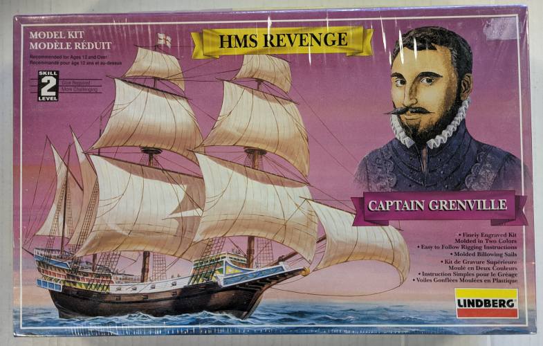 LINDBERG 1/225 70864 HMS REVENGE CAPTAIN GRENVILLE