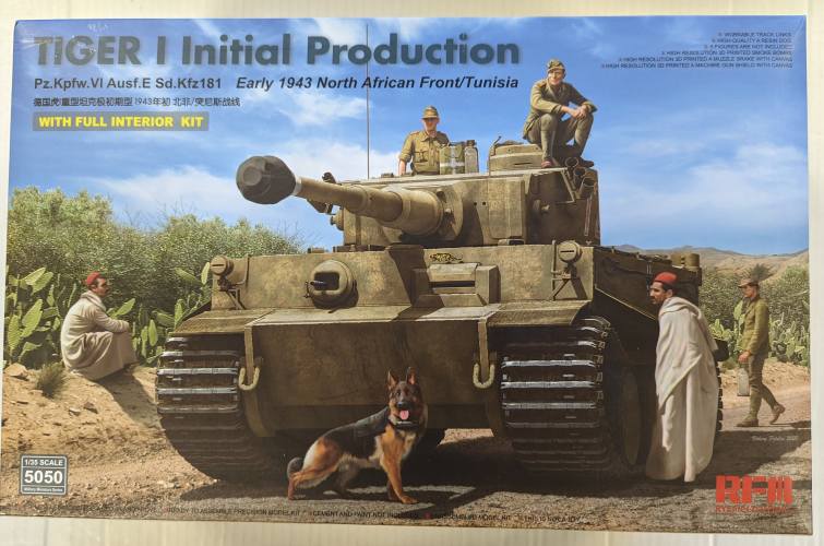 RYE FIELD MODEL 1/35 5050 TIGER I INITIAL PRODUCTION EARLY 1943 NORTH AFRICAN FRONT/TUNISIA 