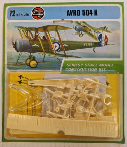 AIRFIX 1/72 01048 AVRO 504K blister pack