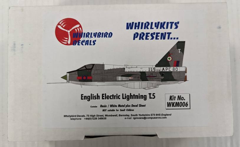 WHIRLYBIRD 1/72 WKM006 ENGLISH ELECTRIC LIGHTNING T.5 