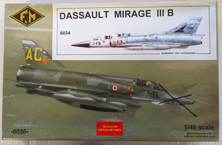 FONDERIE 1/48 6034 DASSAULT MIRAGE III B 