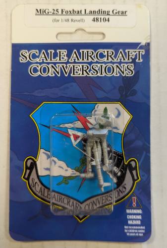 SCALE AIRCRAFT CONVERSIONS  1/48 48104 MIG-25 FOXBAT LANDING GEAR 