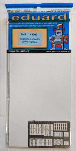 EDUARD 1/48 49002 SEATBELTS LUFTWAFFE WWII FIGHTERS 