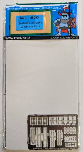 EDUARD  49003 SEATBELTS LUFTWAFFE WWII BOMBERS 