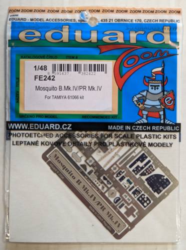 EDUARD 1/48 FE242 MOSQUITO B.MK.IV/PR MK.IV