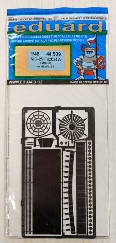 EDUARD 1/48 48509 MIG-25 FOXBAT A EXHAUST FOR REVELL KIT 